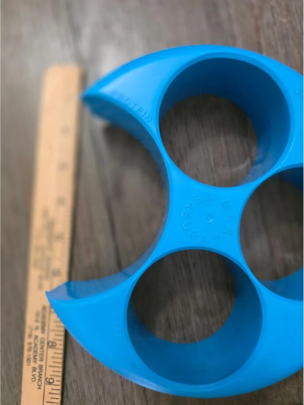 Meal Measure Blue Plastic Portion Control Food Divider